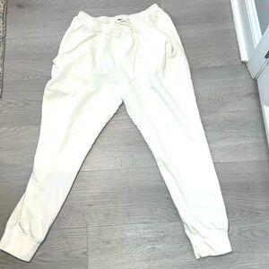 Free people joggers size medium white womans